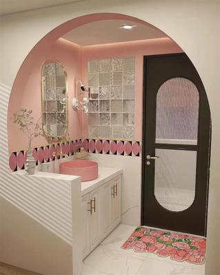 透明空心砖混拼卫生间洗手间混拼家庭装修立砌齐缝拼