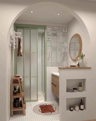 透明空心砖混拼立砌齐缝拼家庭装修卫生间洗手间