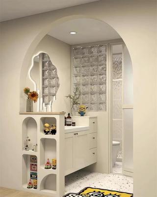 透明冰晶纹空心砖家庭装修卫生间洗手间立砌齐缝拼