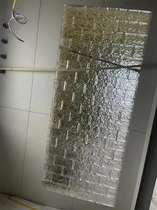 双面冰纹热熔砖透明家庭装修卫生间洗手间立砌工字拼