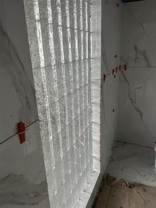 透明双面冰纹热熔砖卫生间洗手间家庭装修竖砌齐缝拼