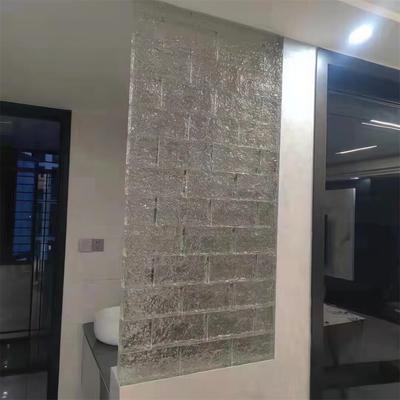 双面冰晶热熔砖家装装修洗手间立砌工字拼透明