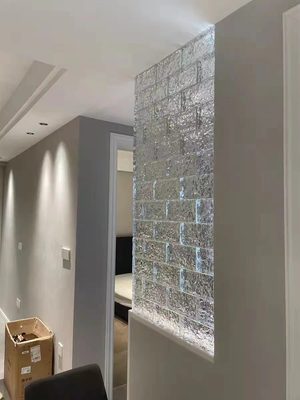 透明双面冰晶热熔砖家庭装修卫生间洗手间立砌工字拼