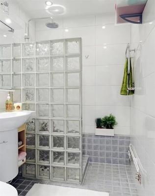 透明云雾纹空心砖卫生间洗手间家庭装修立砌齐缝拼