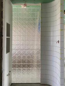 透明双面冰纹四方砖家庭装修卫生间洗手间立砌齐缝拼